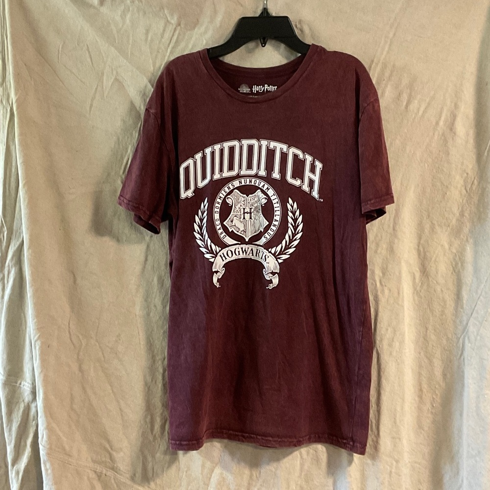 Harry Potter Maroon Quidditch Short Sleeve Tee